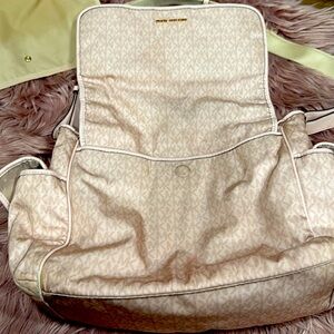 Michael Kors Signature Large Diaper Bag Travel Messenger pink